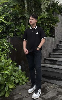 Quần jeans nam màu đen trẻ trung, năng động